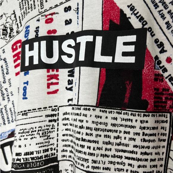 Original Gravity Men's T-shirt w/Hustle and Misc. Ads Size M - Picture 2 of 7